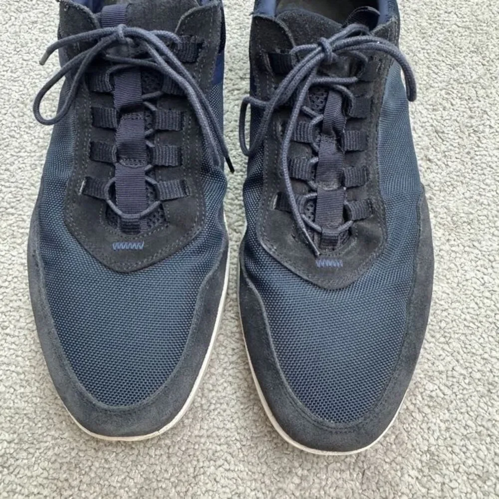 Wolf & Sheperd Crossover Longwing Suede Sneaker Shoes Mens 14M Navy Blue Casual